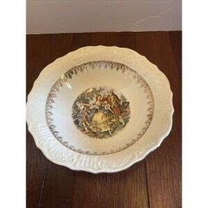 Vintage‎ Washington Colonial Vogue Dinnerware Round Serving 22k Hallmark Cannon